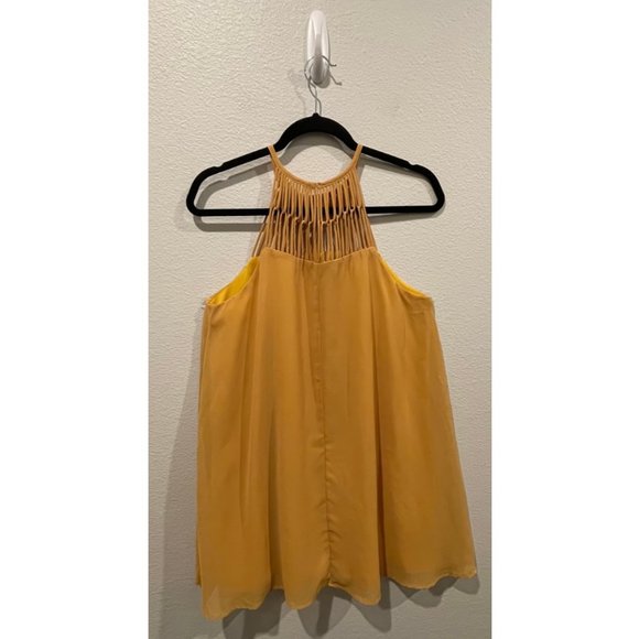 LULUS Tell Me Mustard Mini Dress - Picture 4 of 4